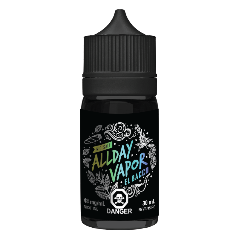 The Canadian Vaper All Day Vapor Salt - El Bacco 30ML E-Liquid Salt