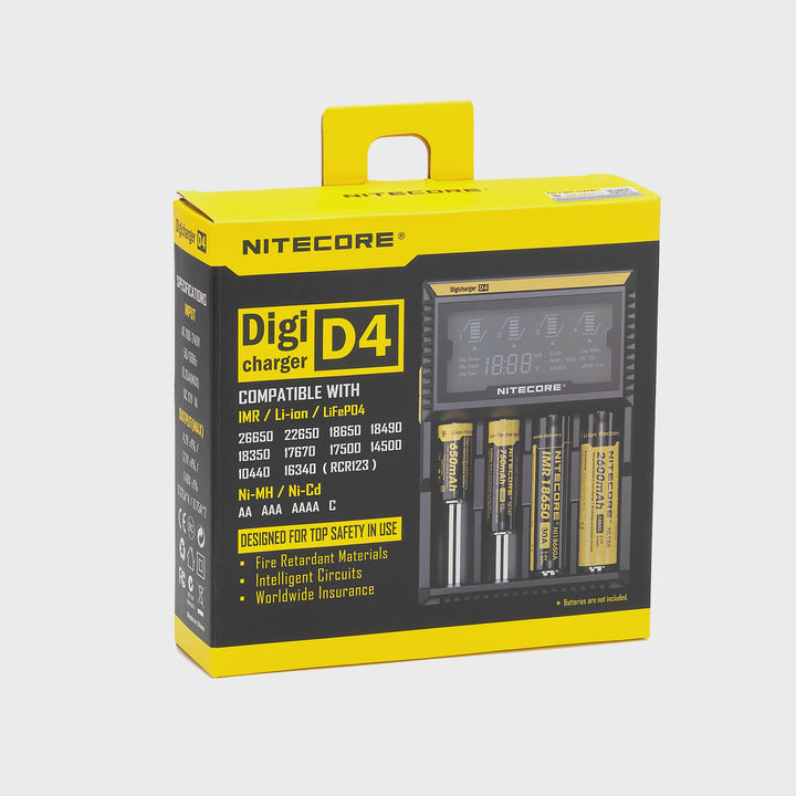 The Canadian Vaper Nitecore Digcharger D4 LCD Charger Battery/Charging