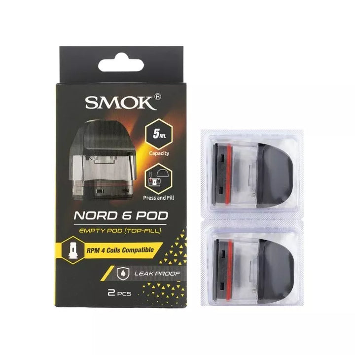 SMOK NORD 6 EMPTY REPLACEMENT POD 5mL