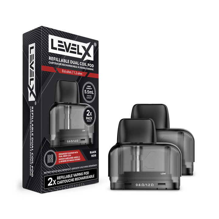 Level X Refillable Dual Coil Pod