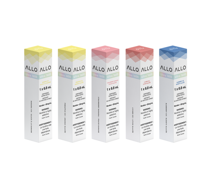 Allo 1600 Disposable Vape - All Flavours, 1600 Puffs, 20mg Nicotine