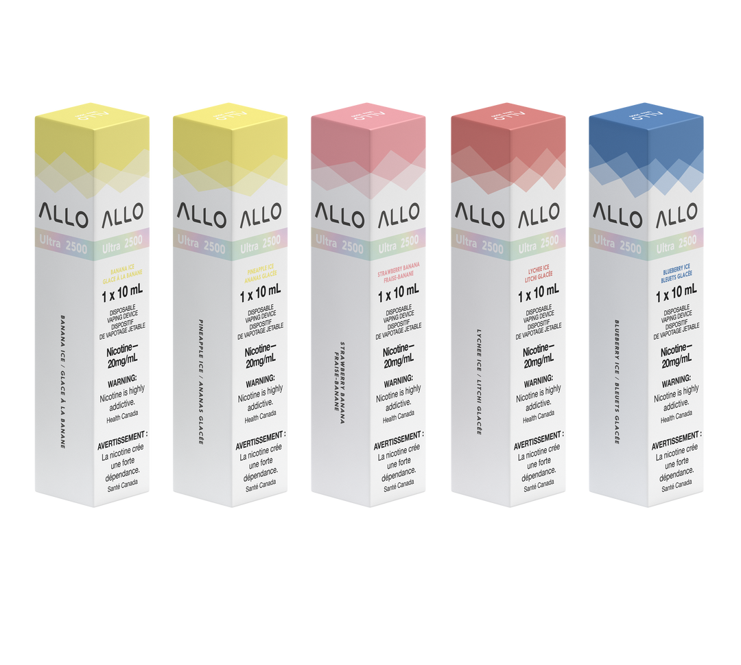 Allo Ultra 2500 Disposable Vape - All Flavours, 2500 Puffs, 20mg Nicotine