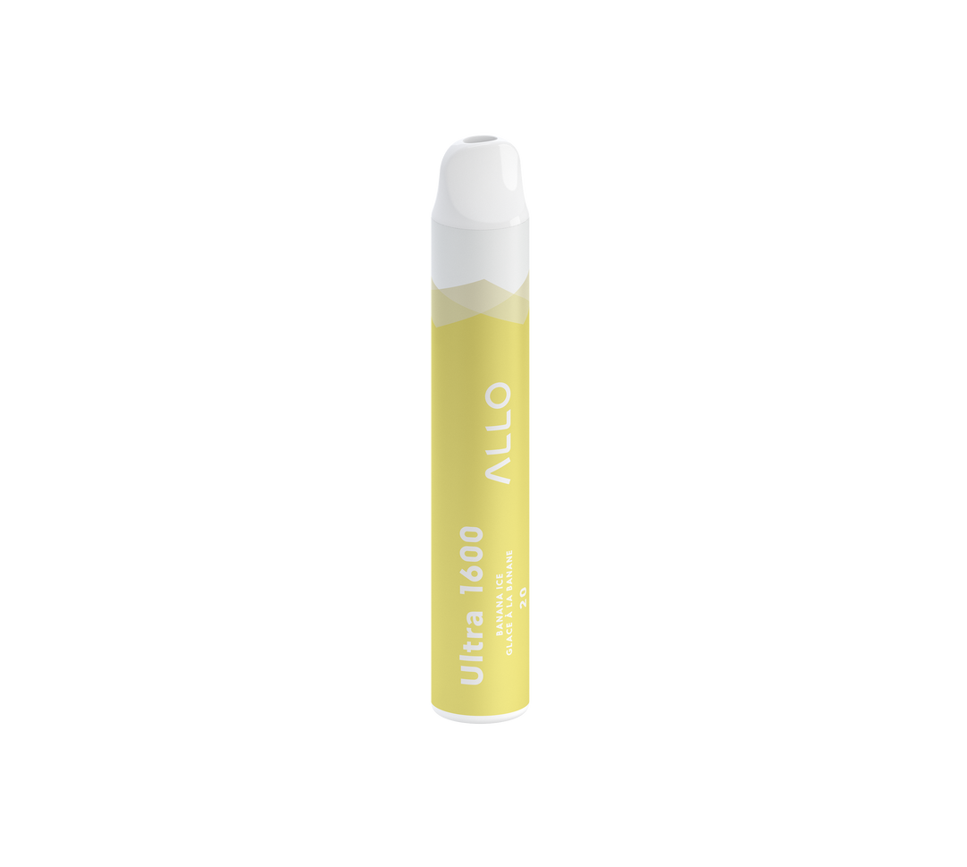 Allo Ultra Disposable Vape - Banana Ice Flavour, 1600 Puffs, 20mg Nicotine