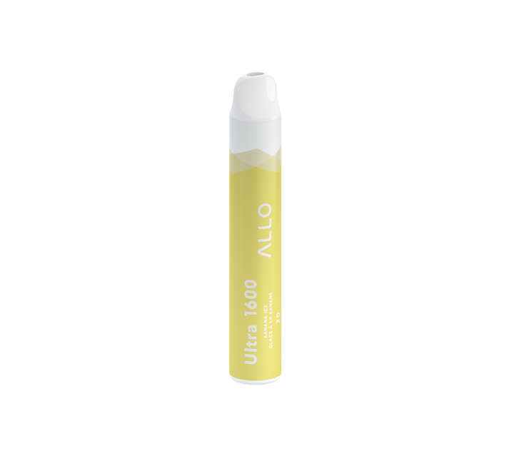 Allo Ultra Disposable Vape - Banana Ice Flavour, 1600 Puffs, 20mg Nicotine