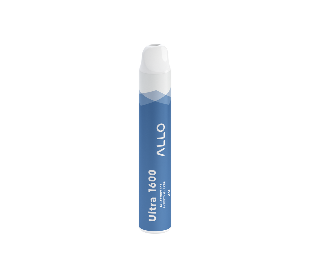 Allo Blueberry Ice Disposable Vape - 1600 Puffs, 20mg Nicotine
