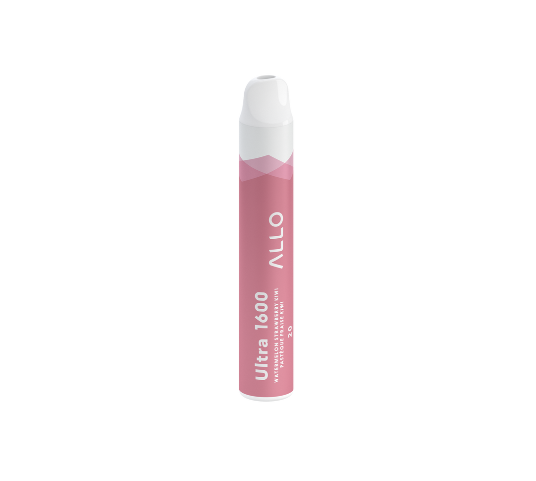 Allo 1600 Disposable Vape - Watermelon Strawberry Kiwi Flavour, 1600 Puffs, 20mg Nicotine